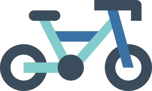 Ciclismo Bicicleta Ícone Esportes Estilo Plano — Vetor de Stock