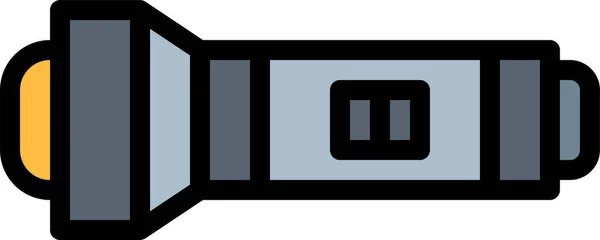 Tauchausrüstung Taschenlampen Symbol Ausgefülltem Outline Stil — Stockvektor