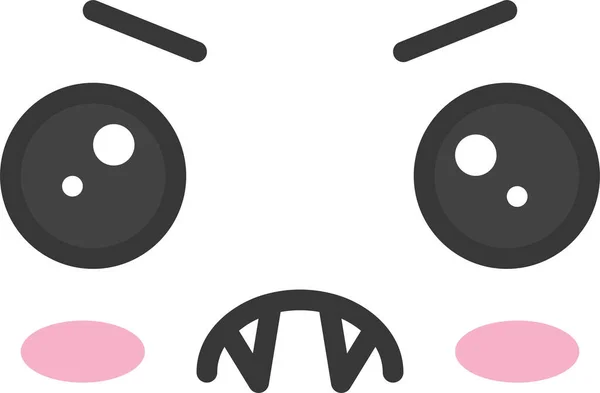 Emoji Εικονίδιο Συναίσθημα Emoticon Στυλ Γεμάτο Περίγραμμα — Διανυσματικό Αρχείο