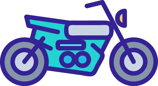 Ícone Contorno Bicicleta Categoria Veículos Modos Transporte —  Vetores de Stock