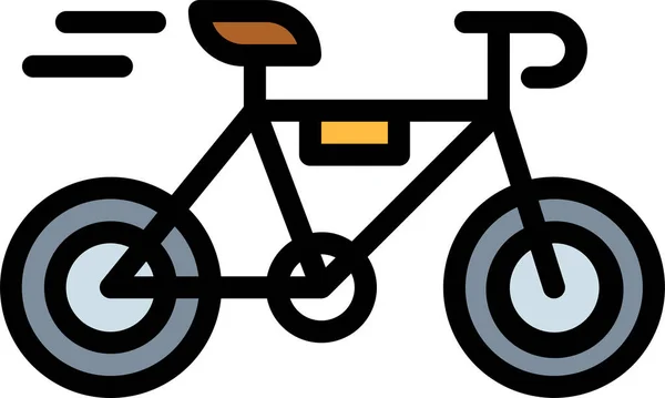 Ποδήλατο Ποδήλατο Ποδήλατο Εικονίδιο Ποδήλατο Στυλ Γεμάτο Περίγραμμα — Διανυσματικό Αρχείο