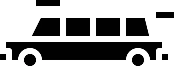 Автомобільний Лімузин Транспортний Значок Транспортно Моди Транспортній Категорії — стоковий вектор