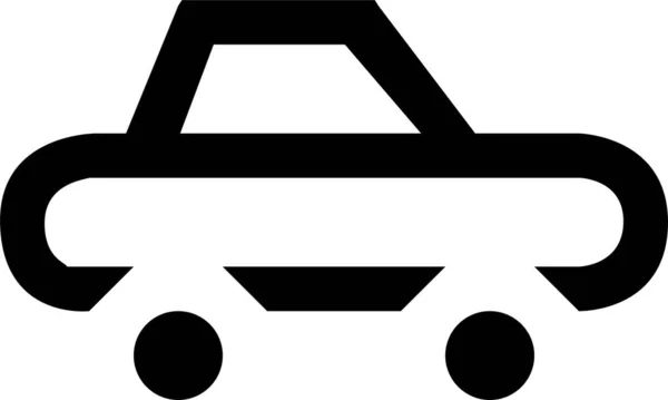 Ícone Contorno Veículo Transporte Estilo Esboço — Vetor de Stock