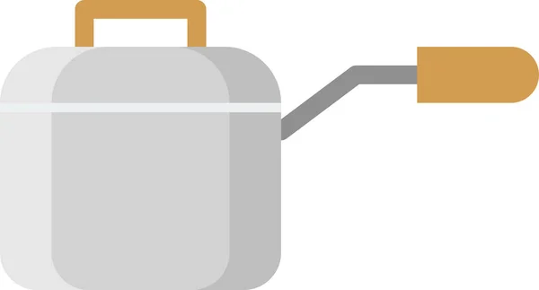 Kitchen Kitchenware Lid Icon Flat Style — Stock Vector