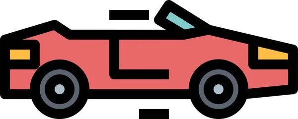 Αυτοκίνητο Σπορ Σούπερ Εικονίδιο Στυλ Γεμάτο Περίγραμμα — Διανυσματικό Αρχείο