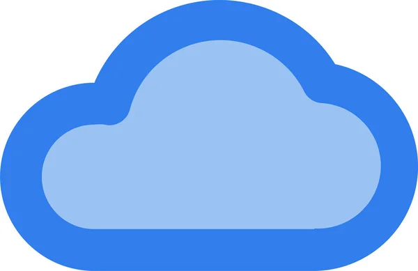 Αντίγραφο Ασφαλείας Εικονίδιο Δεδομένων Σύννεφο Στυλ Γεμάτο Περίγραμμα — Διανυσματικό Αρχείο