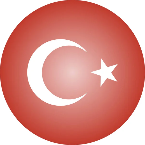 Flagge Der Türkei Isometrischen Stil — Stockvektor