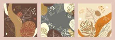 Düzenlenebilir sosyal medya çerçeveleri, posta şablonları. Boho zarif bir arka plan. İş planı: Yeni gelen, yeni koleksiyon, satış, alışveriş, şimdi bizi takip edin. Moda dükkanları için, marka. 3 'lü set