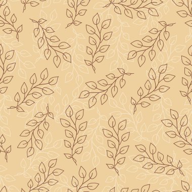 Estetik açıdan sevimli bir geçmişi var. Kusursuz desenli, bej renkli bohem çiçekleri ve bitkileri çizilmiş. Duvar kağıdı, tekstil, ambalaj, kumaş, kağıt için moda tasarım. Doğal pastel, toprak renkleri