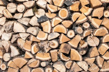 Meşe ahşap yığılmış