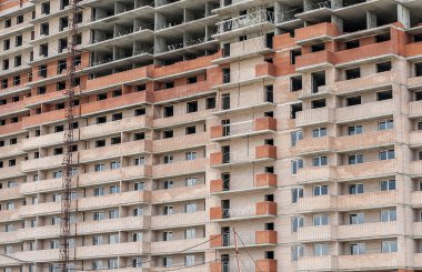 bir apartman duvarına yakın çekim