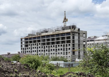 Bitmemiş ev tuğla monolitik teknoloji