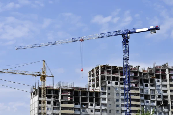 Construcción de un edificio de apartamentos Imagen De Stock