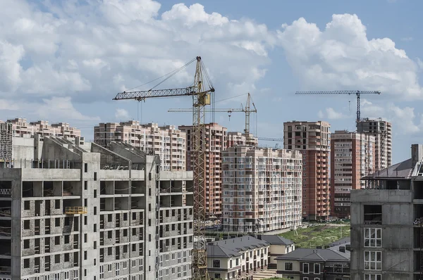 bir grup farklı kat sayısı yeni binaların