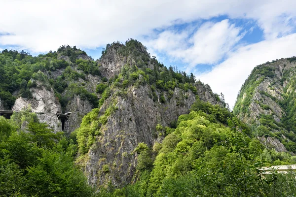 Foto av topparna i Făgăraş bergen, Rumänien. — Stockfoto