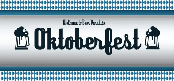 Vector ölfestivalen Oktoberfest — Stock vektor