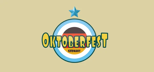Vector Oktoberfest festival de cerveja — Vetor de Stock