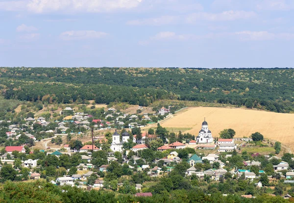 Landscape view with Capriana Monastery — Stock Photo, Image