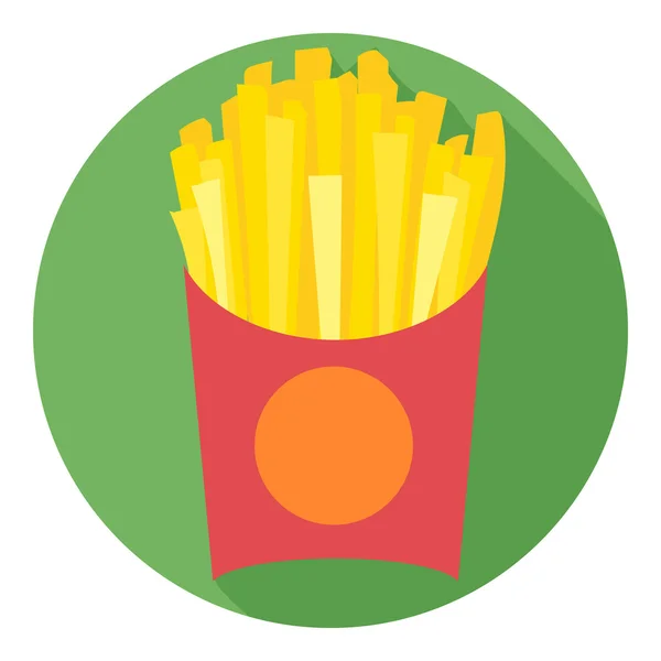 Digital vector potatoe french fries chips — Stock Vector