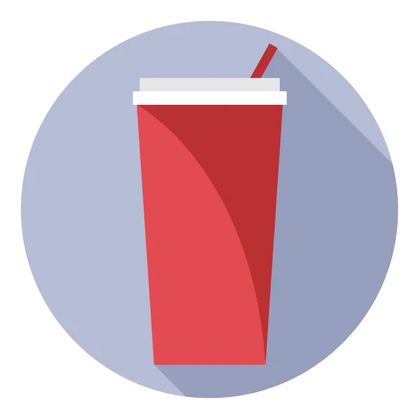 Można pić czerwone plastikowe soda cyfrowy wektor — Wektor stockowy