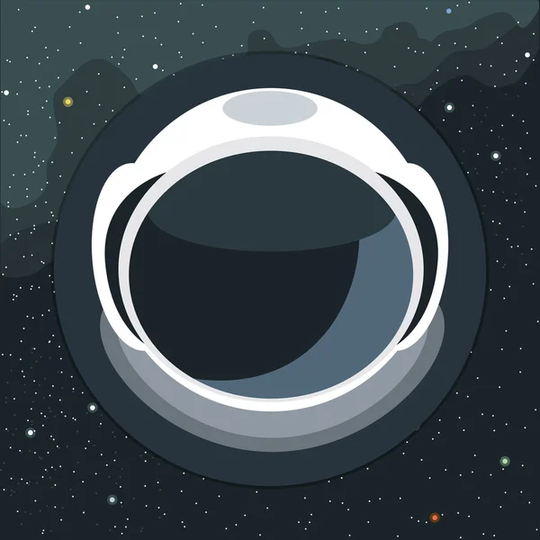 Vettore digitale con icona del casco astronauta — Vettoriale Stock