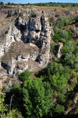 Moldova 'nın doğası, kayalık yamaçlarla, yemyeşil ağaçlarla ve dipte yürüyüş patikalarıyla doludur.