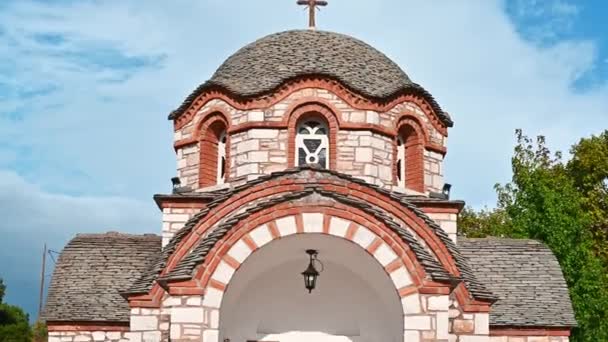 Stavros Grèce Septembre 2020 Chapelle Orthodoxe Saint Nicolas Olympie Avec — Video