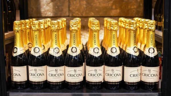 Cricova Moldova April 2021 Champagne Bottles Winery — Stock Photo, Image