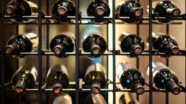 Purcari Moldova April 2021 Racks Bottles Wine Storage Winery — Stock Photo, Image