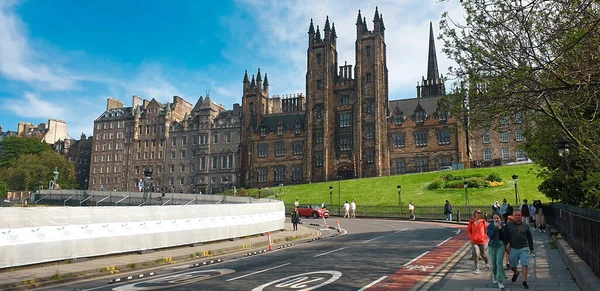 Edinburgh Vereinigtes Königreich Juni 2021 Blick Auf Eine Straße Mit — Stockfoto