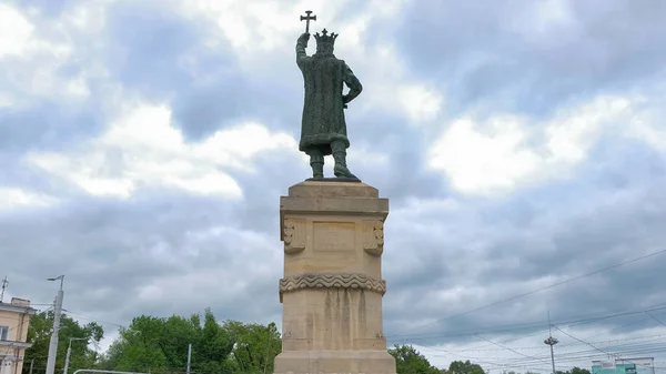 Uitzicht Stefan Cel Mare Het Centrum Van Chisinau Moldavië — Stockfoto