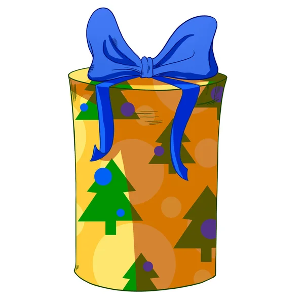 Boże Narodzenie cylindra pudełko. — Zdjęcie stockowe