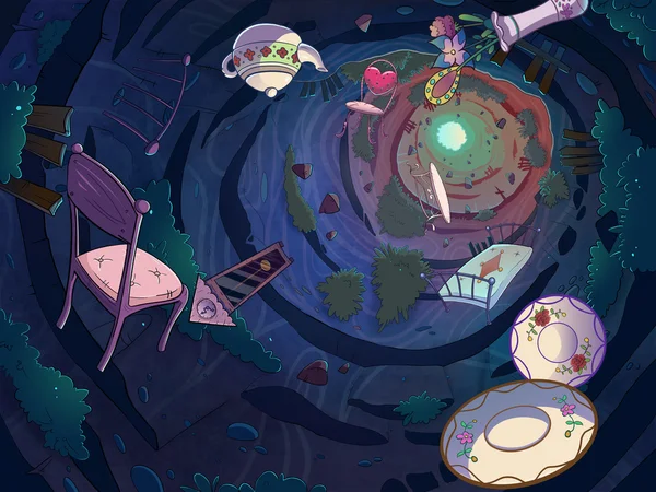 Tavşan deliğinden aşağı.