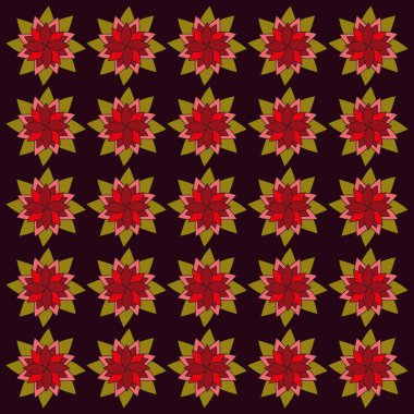 Kusursuz çiçek deseni.