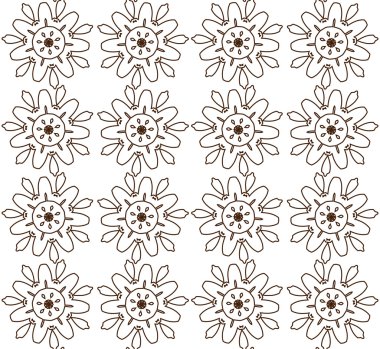 soyut çiçek deseni