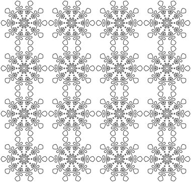 soyut çiçek deseni