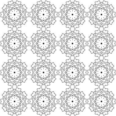 soyut çiçek deseni