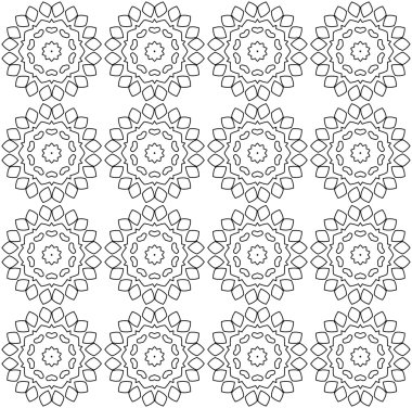 soyut çiçek deseni