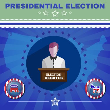 Presidential Election Debates Elephant versus Donkey