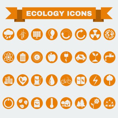 Ecology Big Icons Set