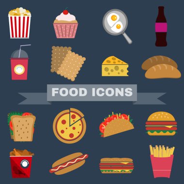 Food Snacks Icon Set