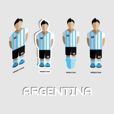 Argentina Soccer Team Sportswear Template