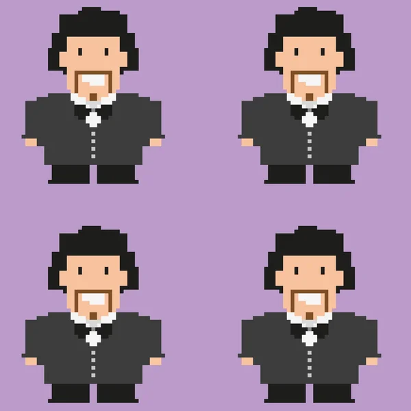 Pixelated damat desen. — Stok Vektör