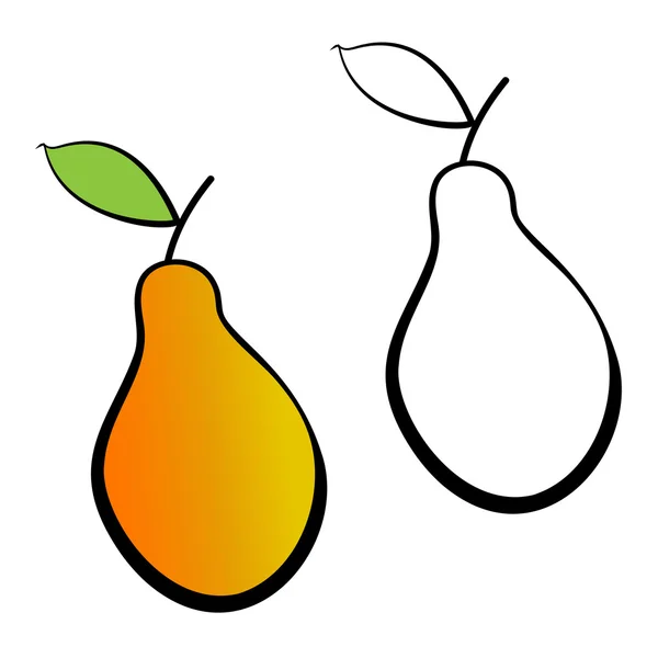 Yellow pears illustration. — Διανυσματικό Αρχείο