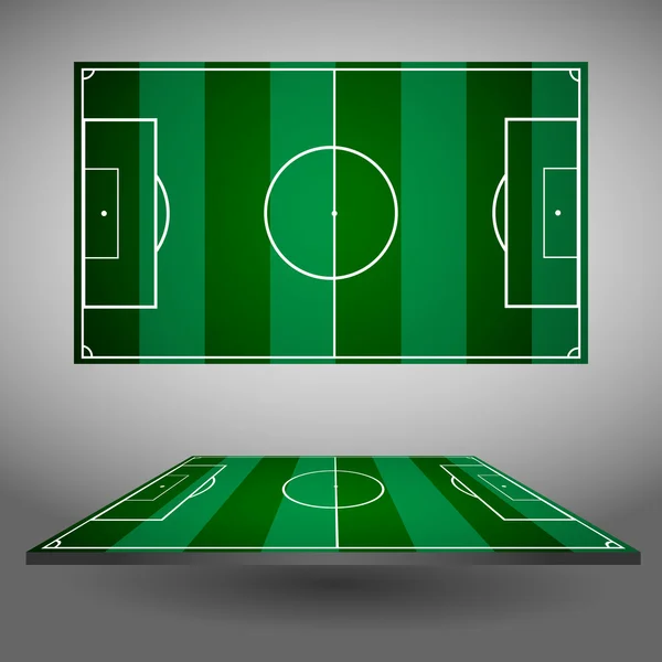 Calcio Playfield Visualizzazioni — Vettoriale Stock