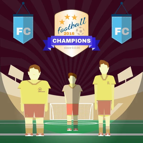 Two Champion Football Clubs — Διανυσματικό Αρχείο