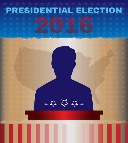 Präsidentschaftswahldebatte in den USA 2016 — Stockvektor