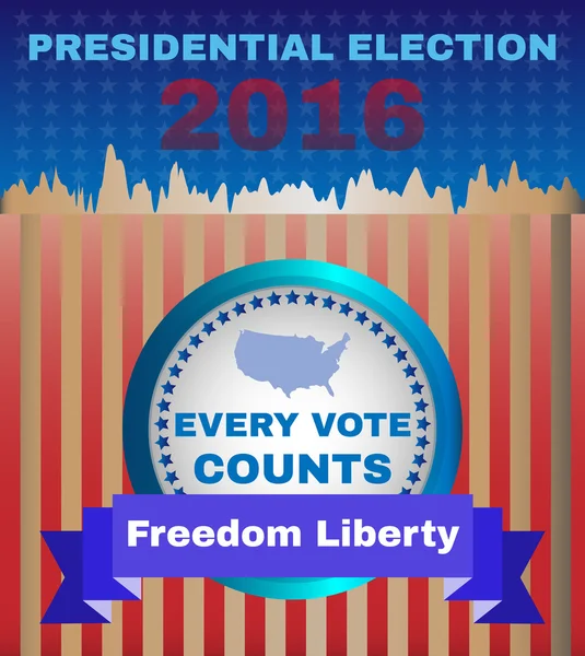 Freedom Liberty Presidential Election 2016 — стоковий вектор