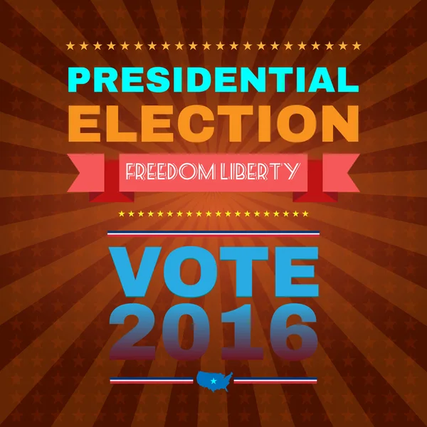 Freedom Liberty Presidential Election 2016 — 스톡 벡터