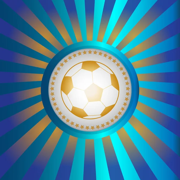 Bannière de ballon de championnat de football — Image vectorielle